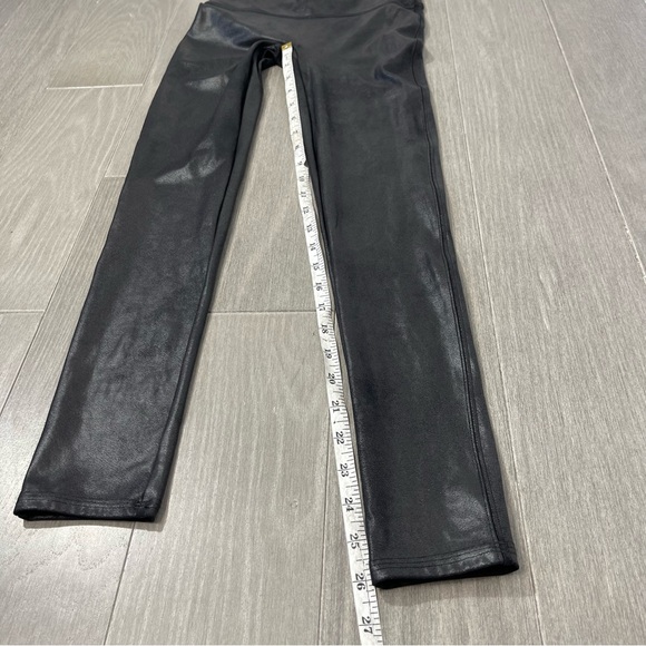 SPANX READY TO WOW FAUX LEATHER BLACK LEGGINGS 2437 SEXY PANTS SIZE S PETITE P - Picture 12 of 14